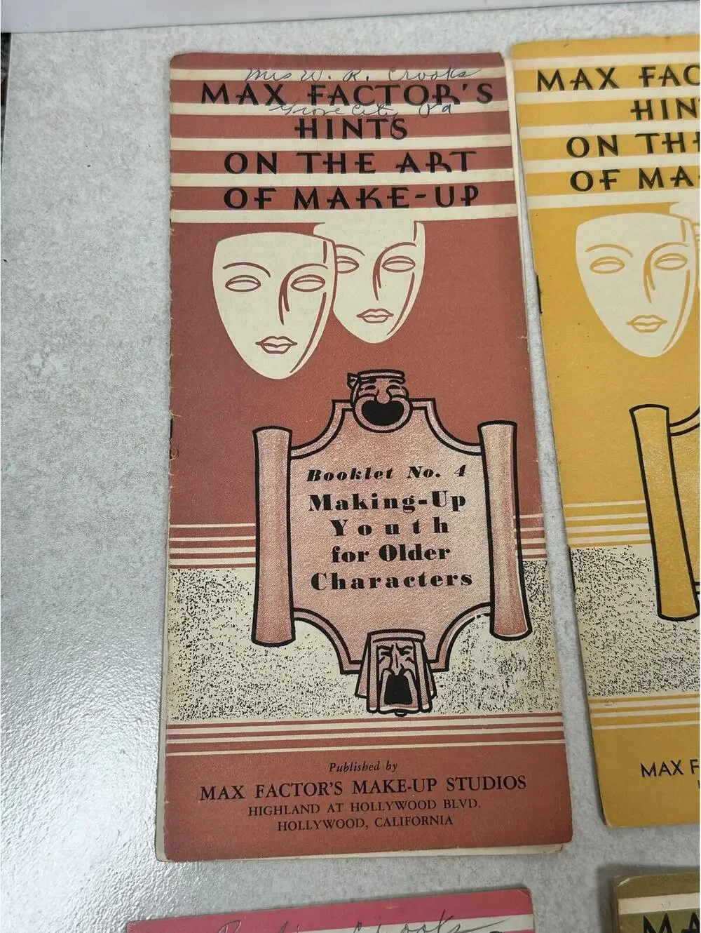 VTG 1930s Max Factor Hints On The Art Of Make-Up Booklet Lot Of 8